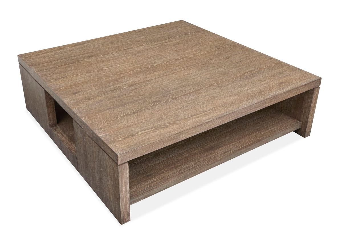 Cypress - Square Cocktail Table With Casters - Spiced Brown, photo 5 of 6
