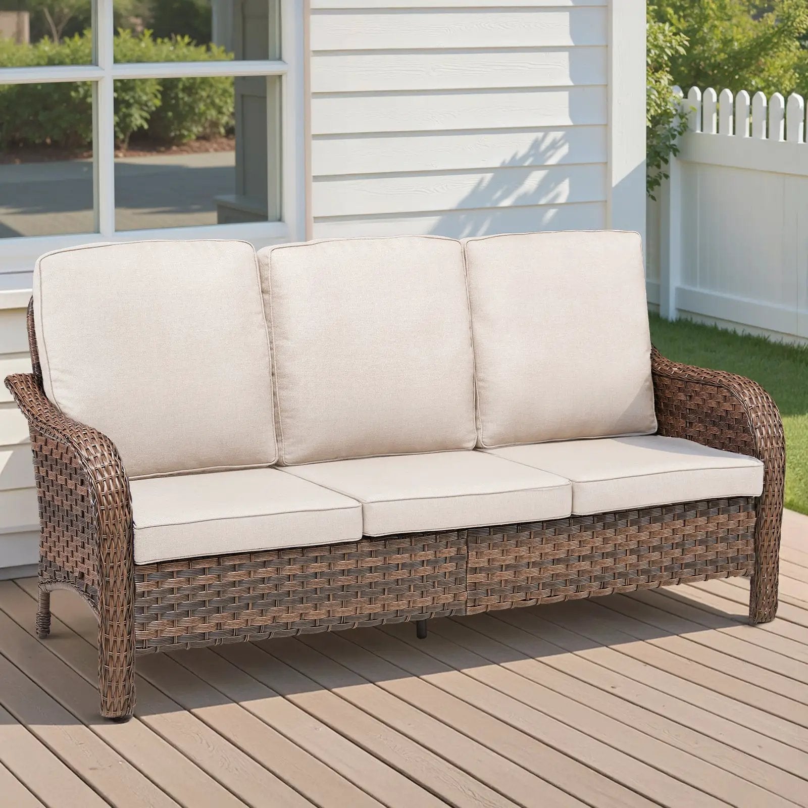 70.9" PE Wicker Rattan Outdoor Furniture Set by HouseOfZazla