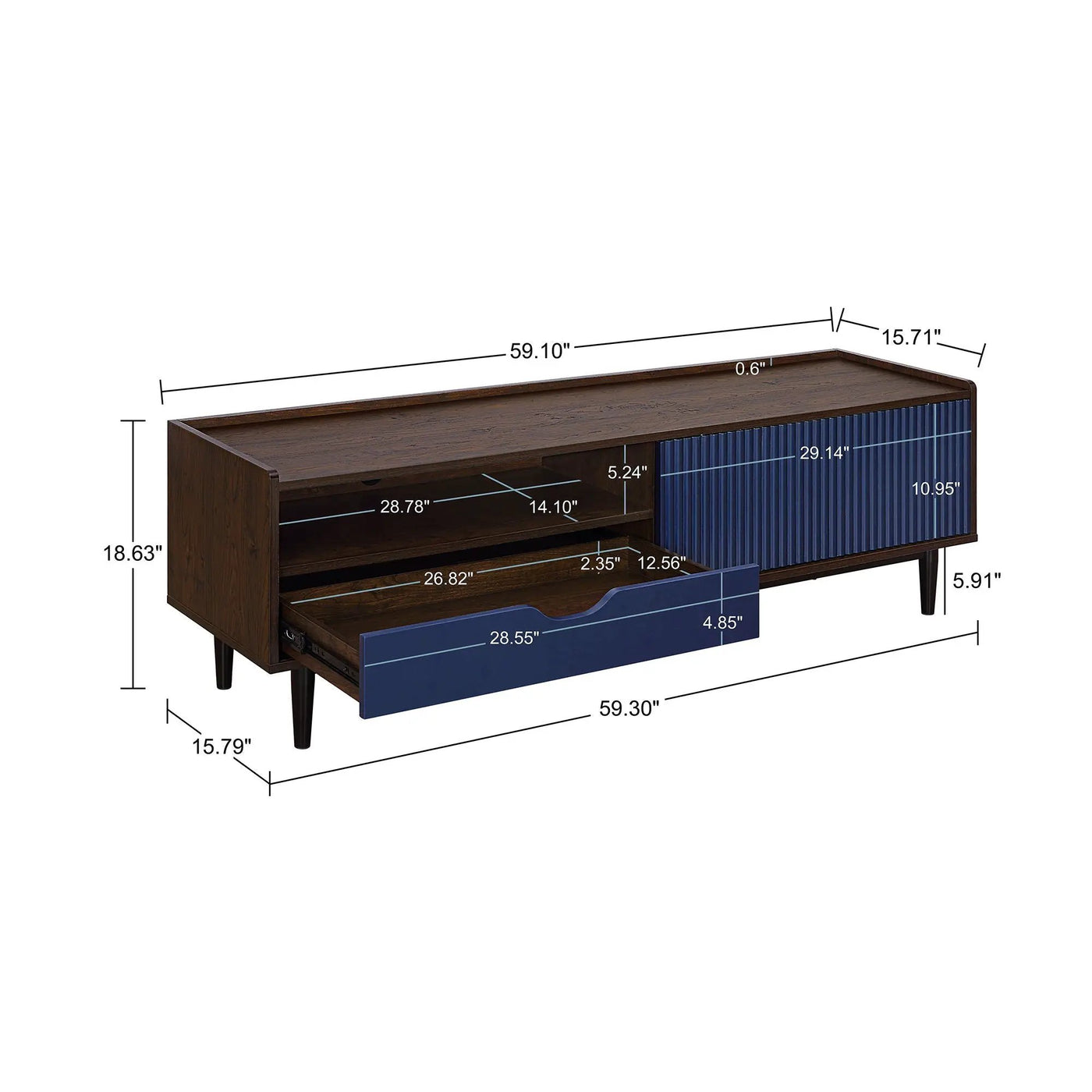 Duane - Fluted TV Stand by HouseOfZazla