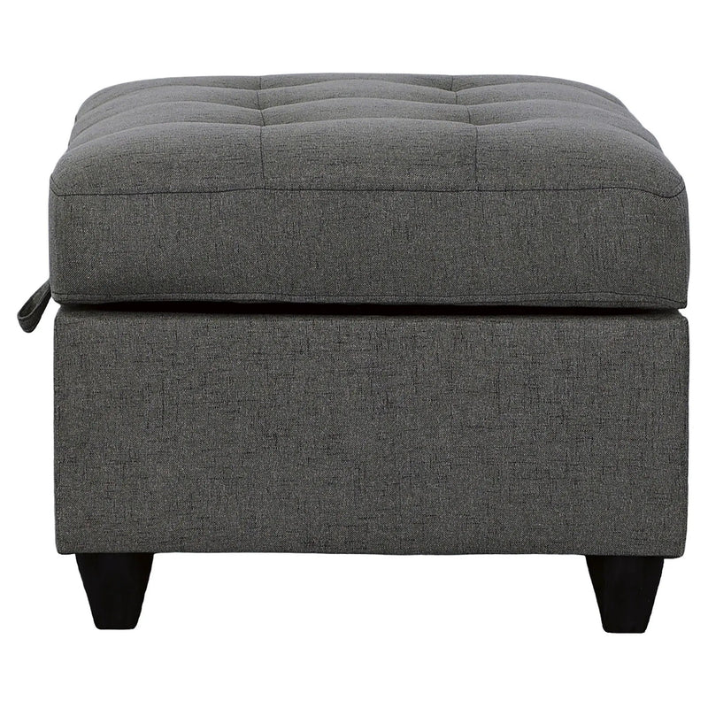 Stonenesse Rectangular Upholstered Storage Ottoman Grey by Unique Piece Furniture