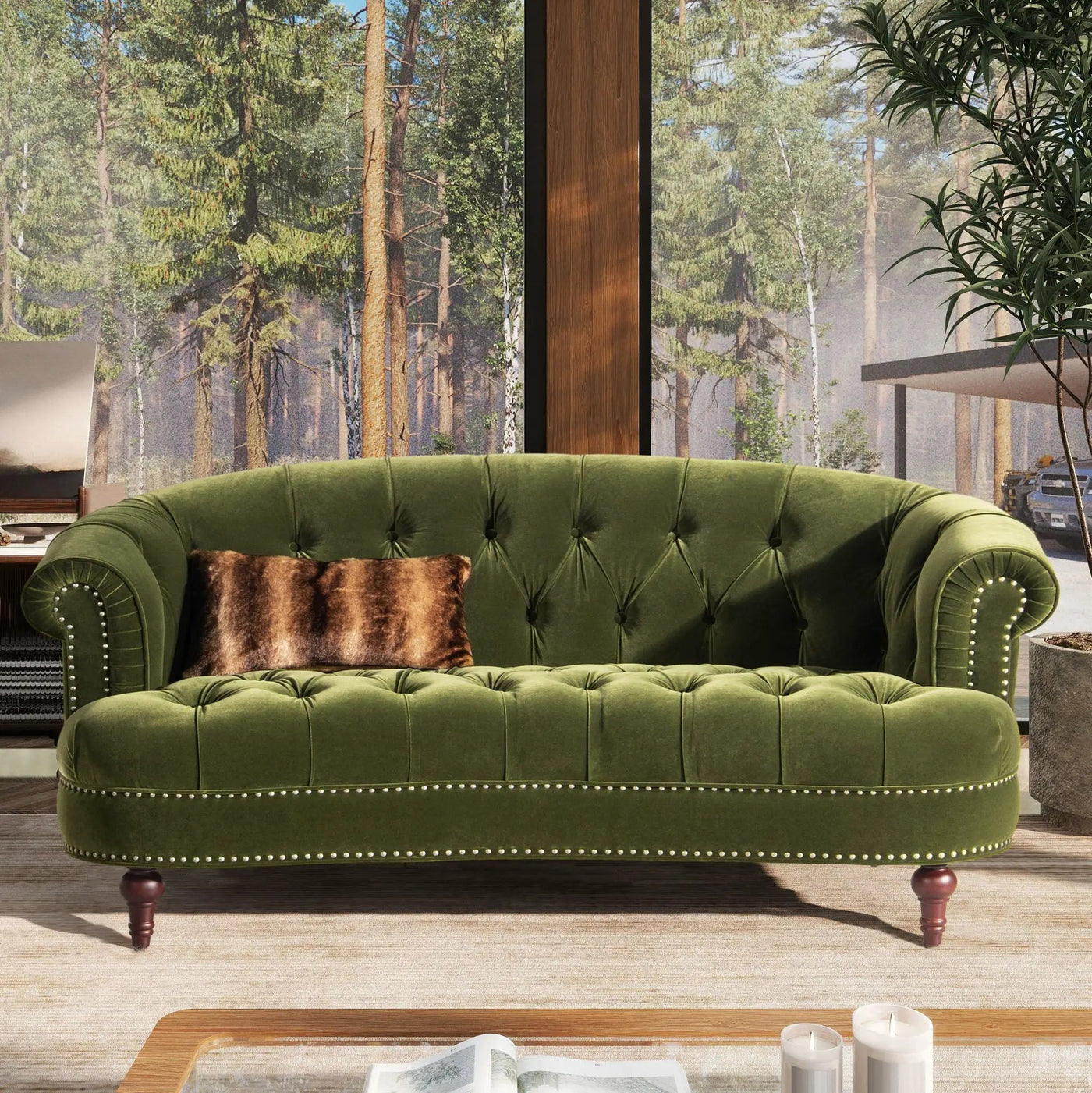 La Rosa - Victorian Chesterfield Loveseat by Unique Piece Furniture