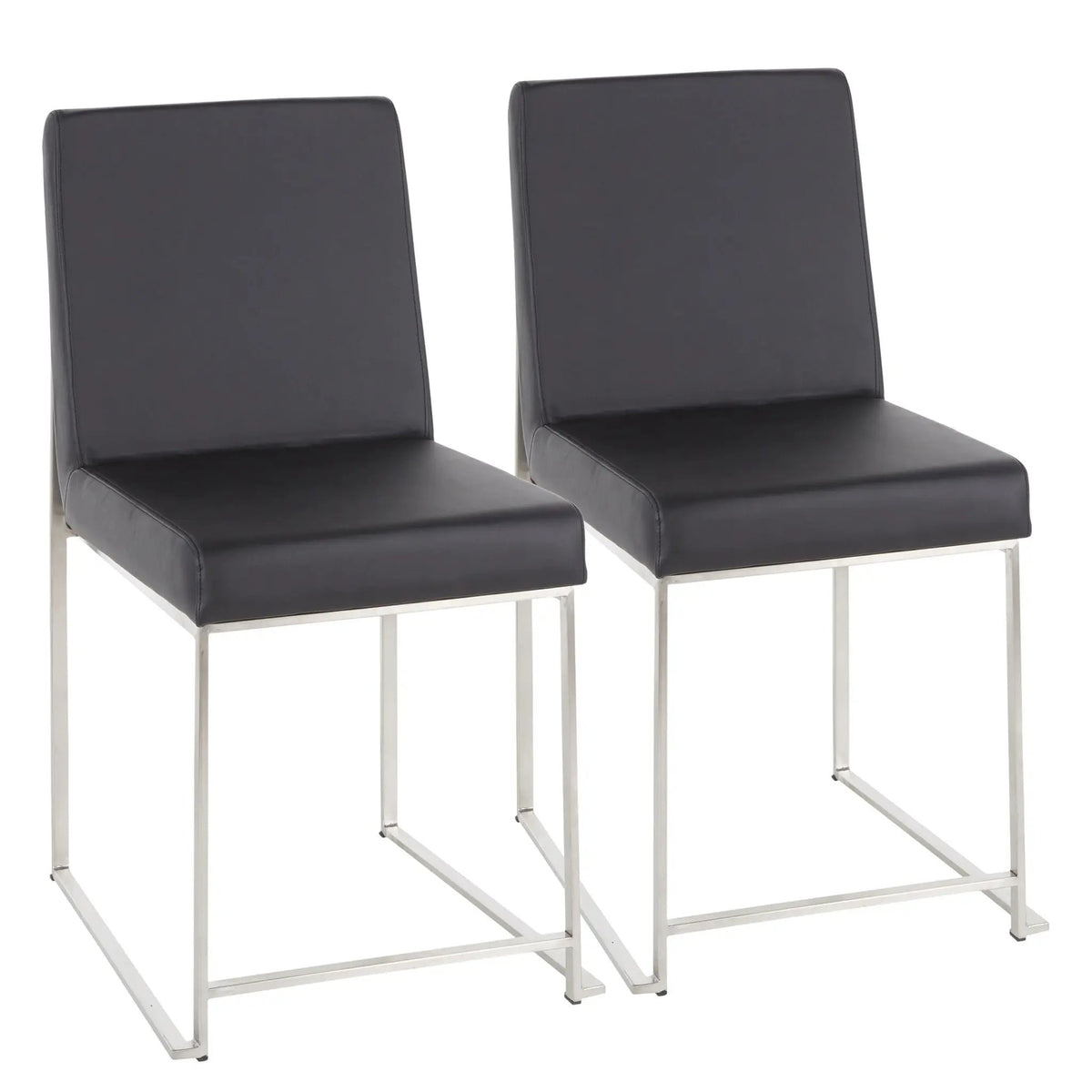 Fuji - Contemporary Modern Elegance High Back Dining Chair (Set of 2) by HouseOfZazla