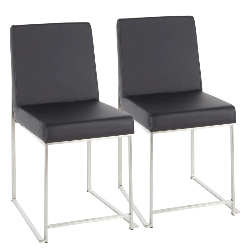 Fuji - Contemporary Modern Elegance High Back Dining Chair (Set of 2) by Unique Piece Furniture
