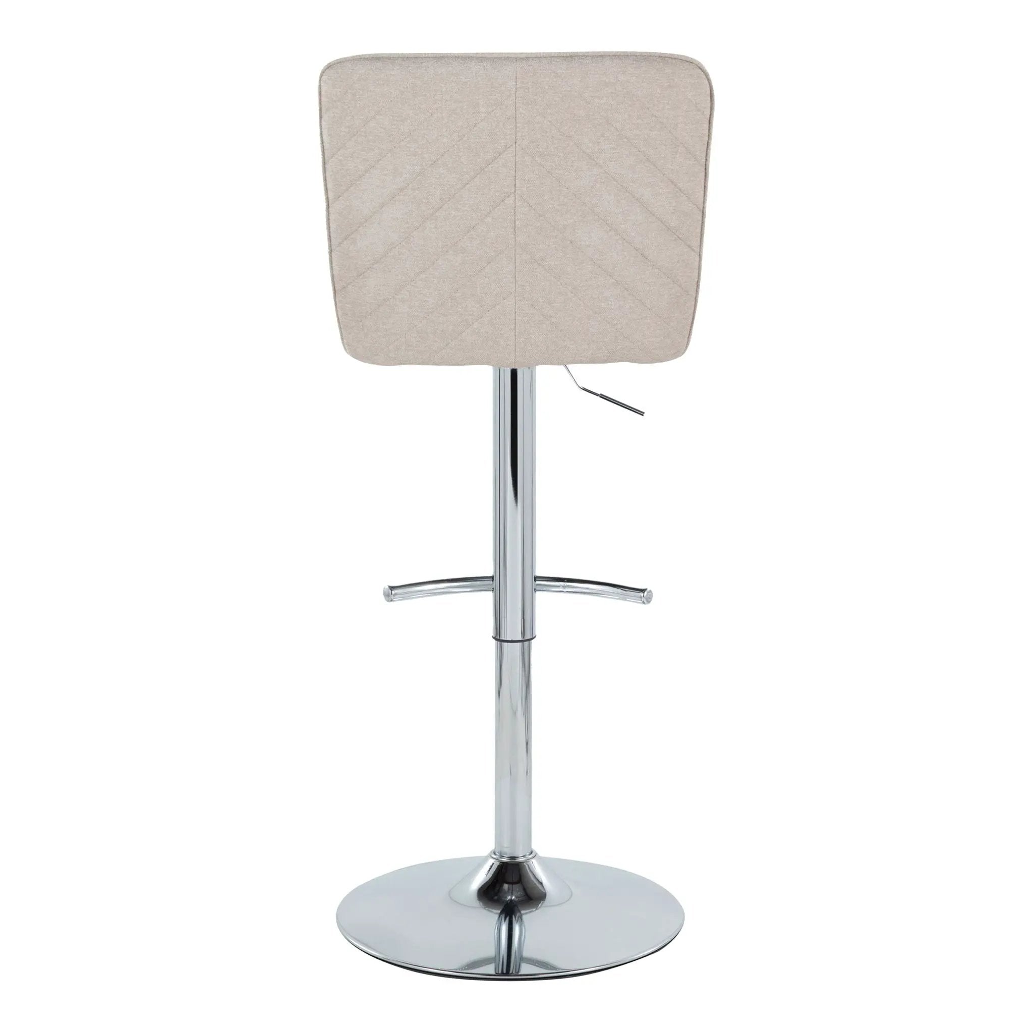 Henry - Contemporary Adjustable Barstool With Swivel & Rounded T Footrest (Set of 2) by Unique Piece Furniture