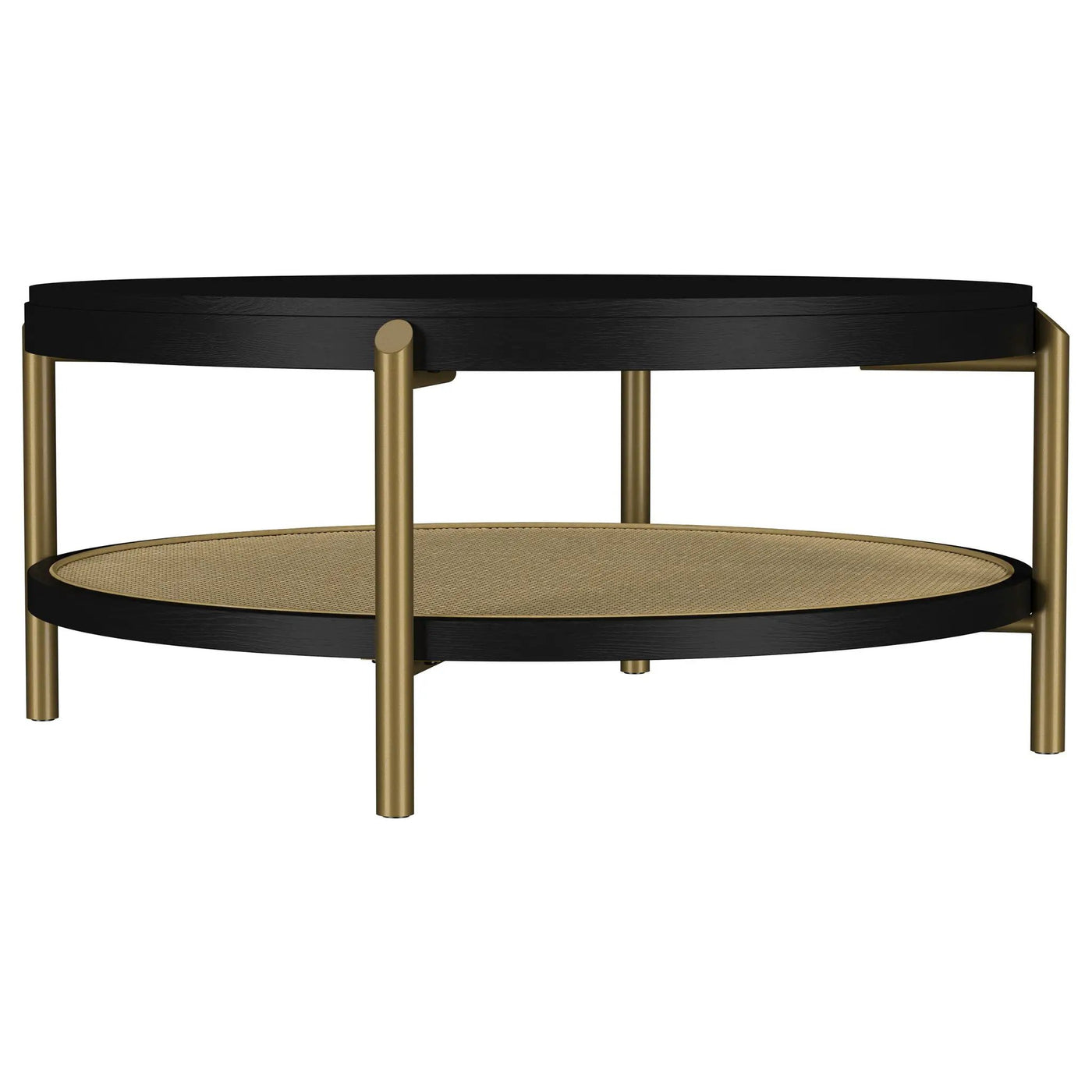 Benson - Round Table With Storage Shelf by HouseOfZazla