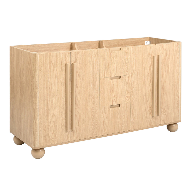 58.3" Bathroom Vanity Cabinet With 3 Drawers & 4 Doors by HouseOfZazla