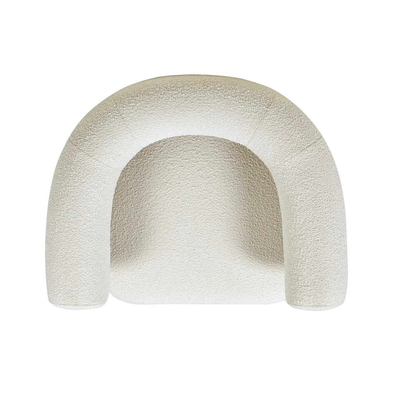 Fuji - Barrel Accent Arm Chair - Ivory White by Unique Piece Furniture