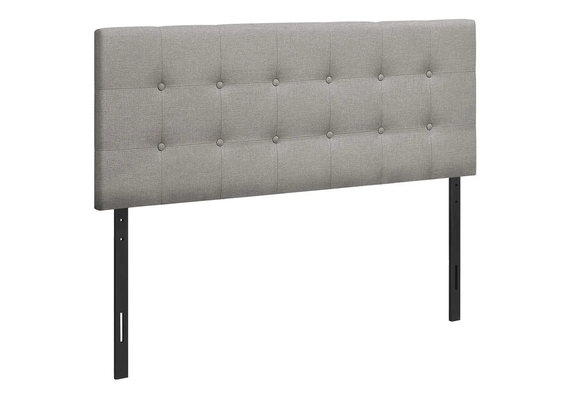 Full Size Bed Headboard Only, Upholstered, Transitional - Gray by Unique Piece Furniture