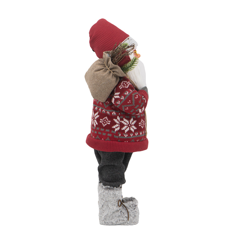 10.6X7.5X23.6" Standing Santa, photo 7 of 10