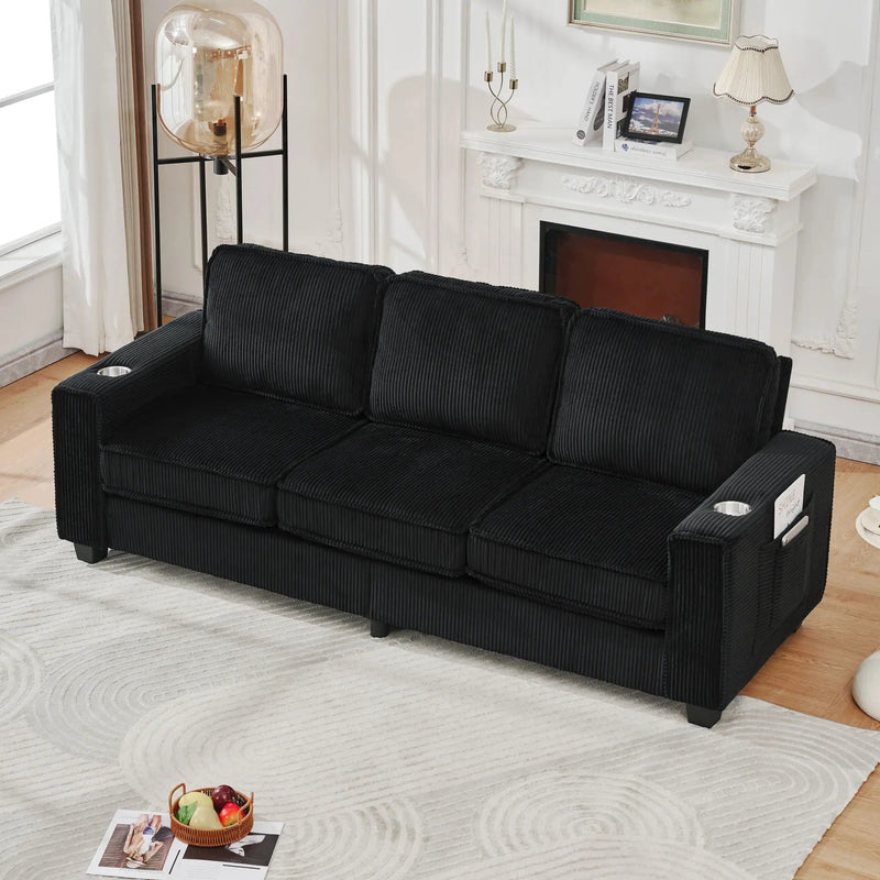 3 Seater Compact Sofa For Living Room by HouseOfZazla