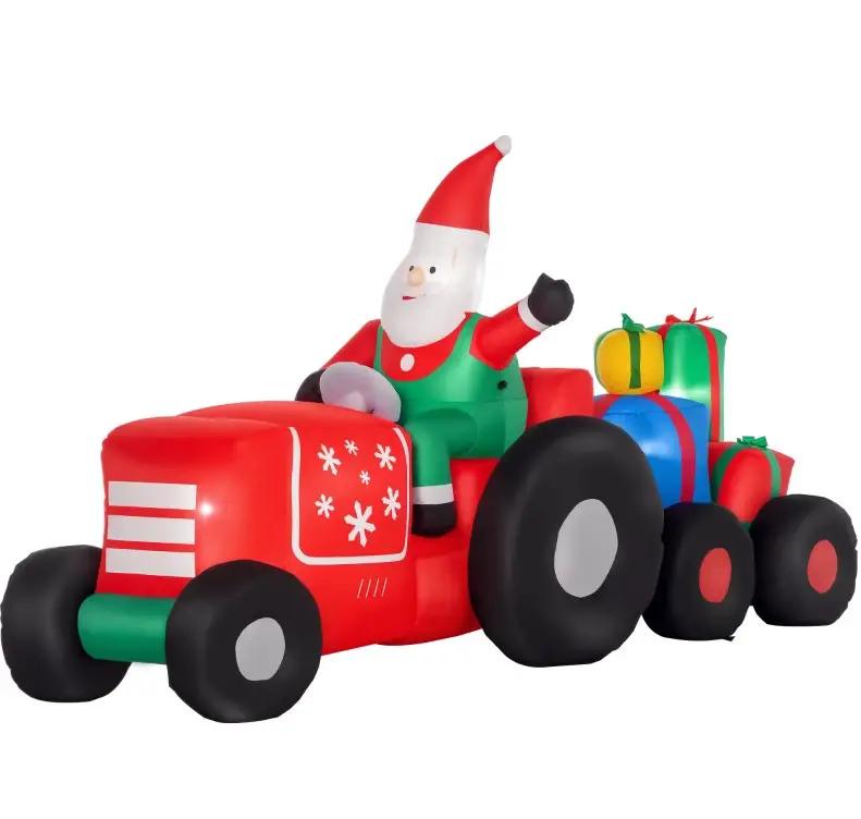 Inflatable Santa on Driving Trailer by HouseOfZazla