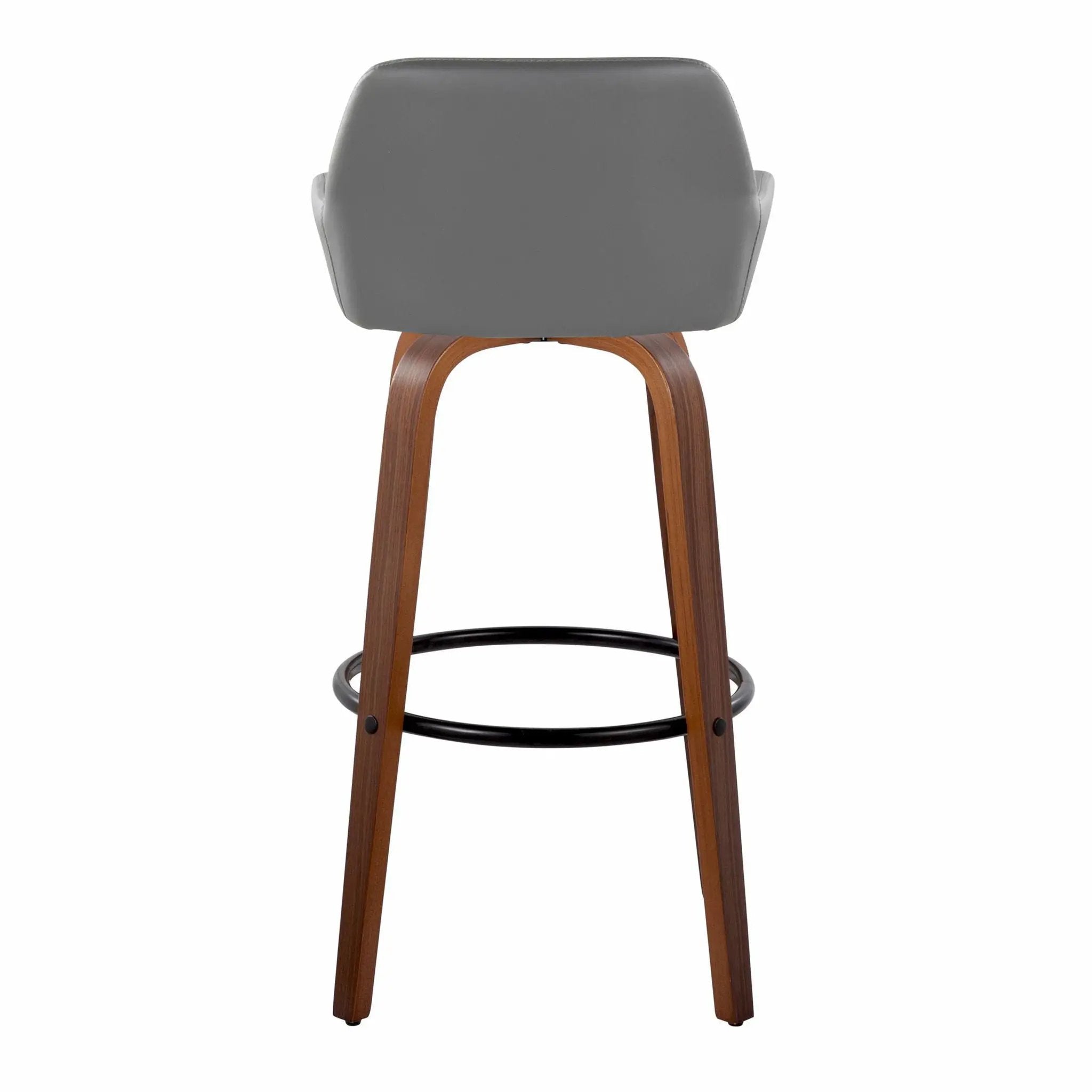 Daniella - Contemporary Fixed Height, Barstool & Swivel And Round Footrest (Set of 2) by Unique Piece Furniture