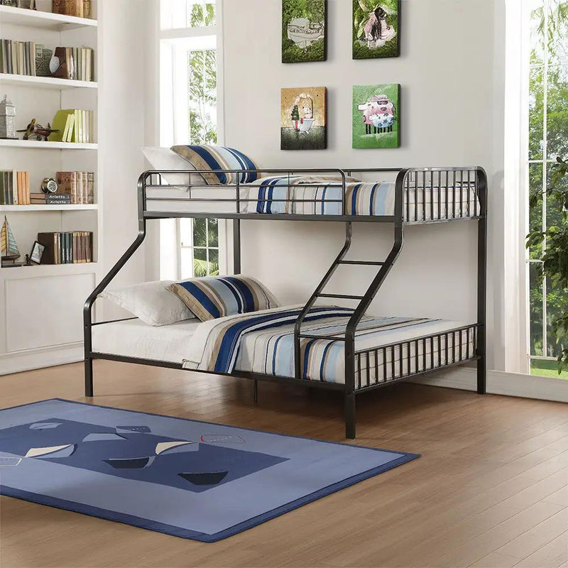 Caius - Twin Long/Queen Bunk Bed - Gunmetal by Unique Piece Furniture
