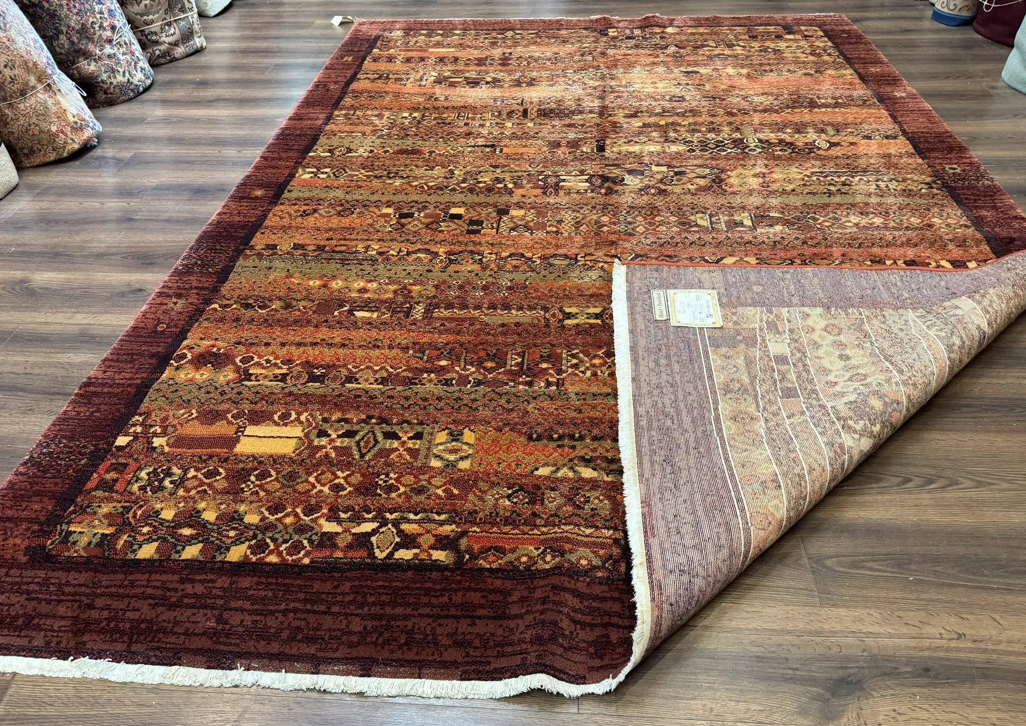 Couristan Rug 8x11 Brown Contemporary Wool Belgium Power Loomed Carpet by Jewel Rugs
