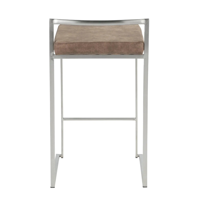 Fuji - Contemporary Elegant Stackable Counter Stool Set by HouseOfZazla