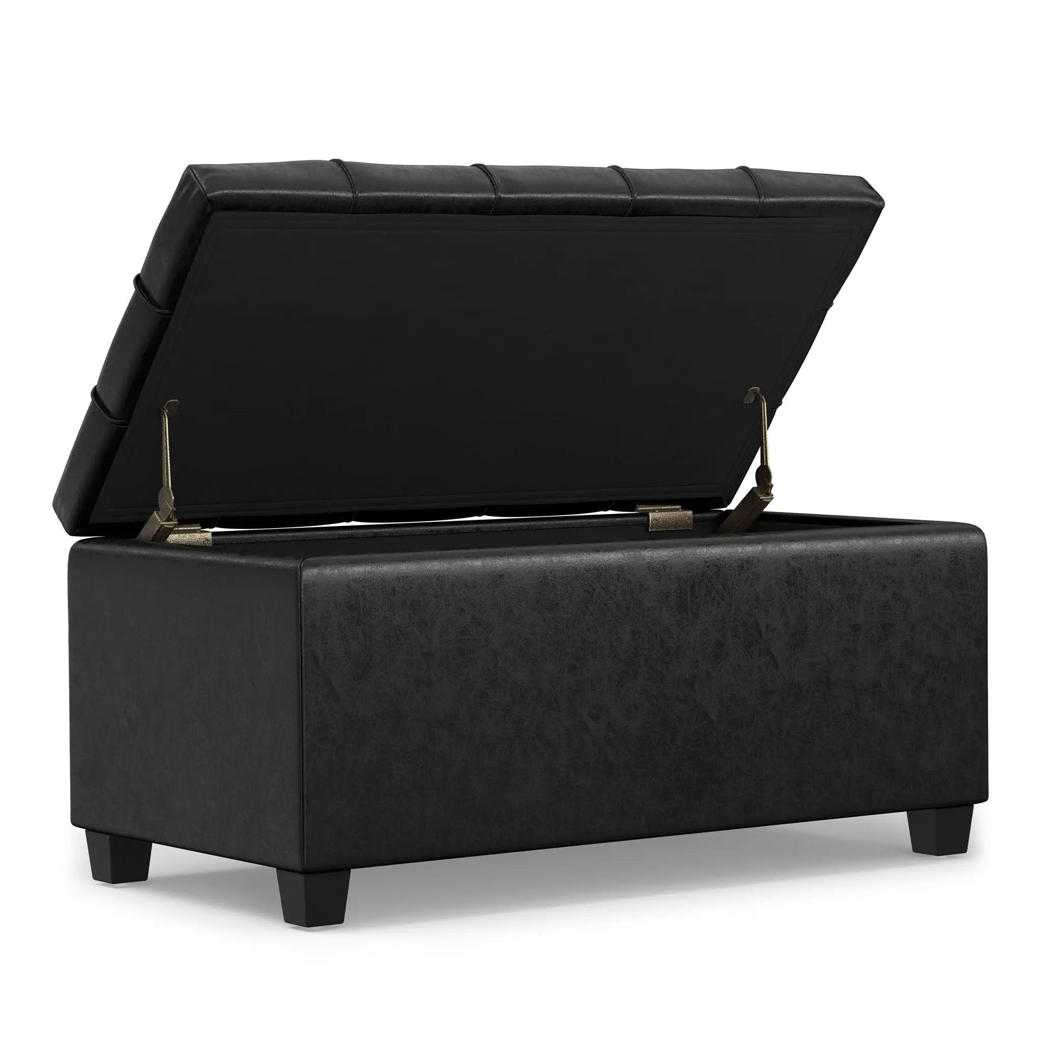 Sienna - Transitional Storage Ottoman Bench by HouseOfZazla