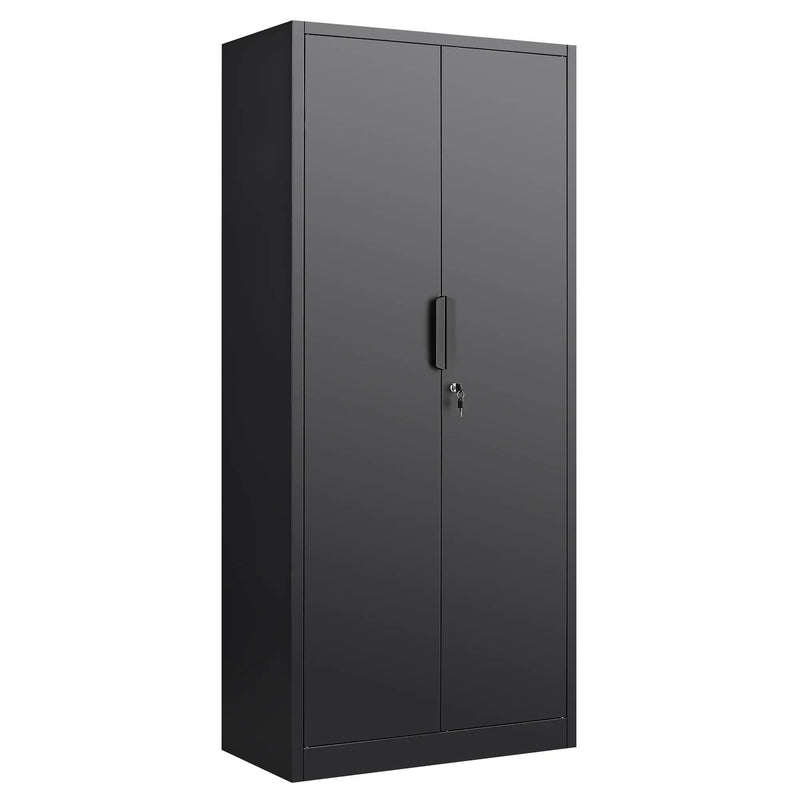2 Door File Cabinet With Lock, 4 Adjustable Shelves, Heavy-Duty by Unique Piece Furniture