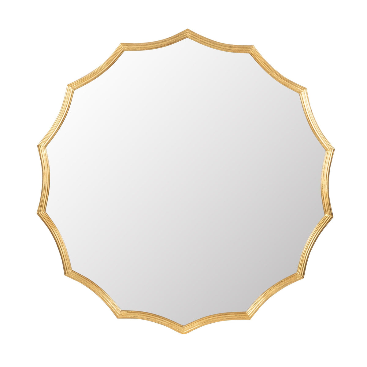 Round Sunburst Wall Mirror With Wall Decor, photo 9 of 11