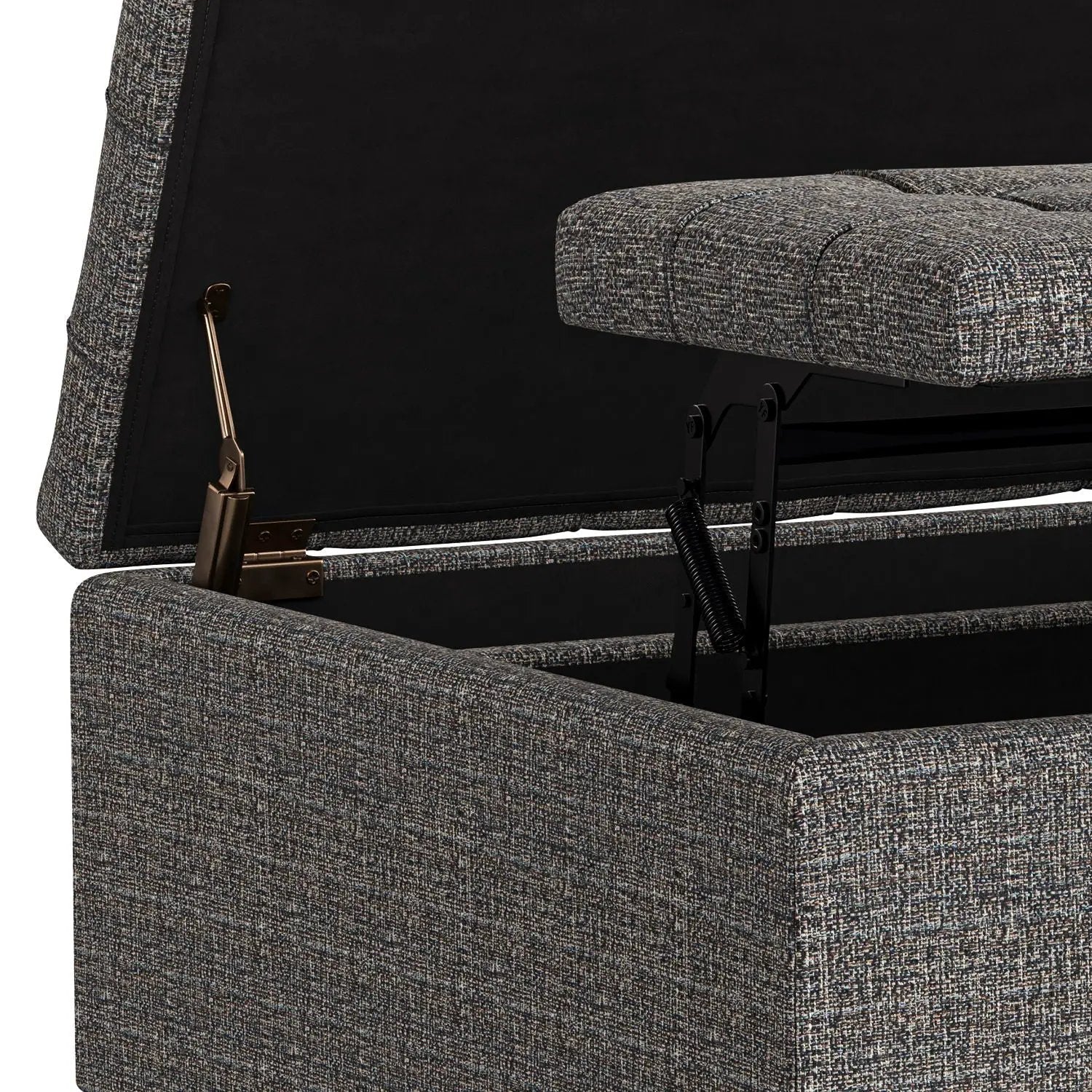 Harrison - Upholstered Coffee Table Storage Ottoman by Unique Piece Furniture