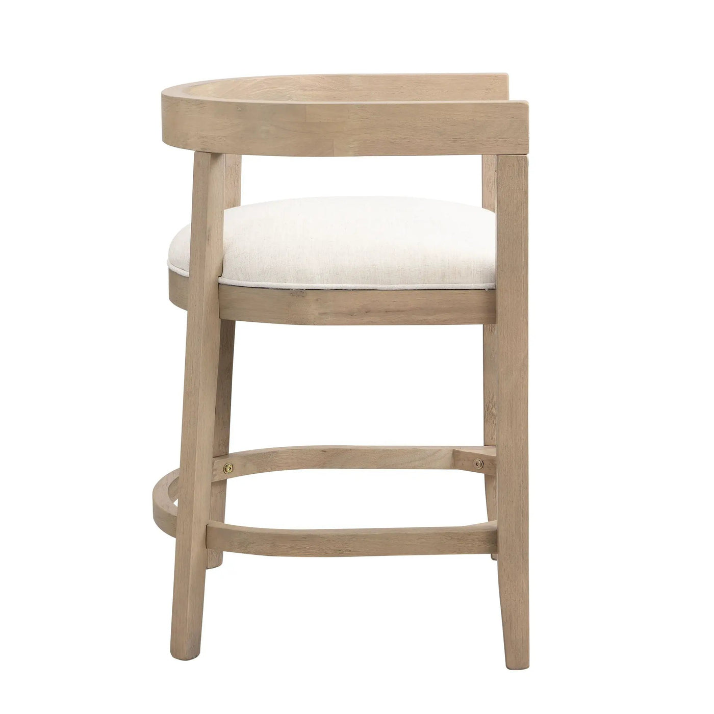 Modern Rubberwood Counter Stool Set With Upholstered Seats by HouseOfZazla