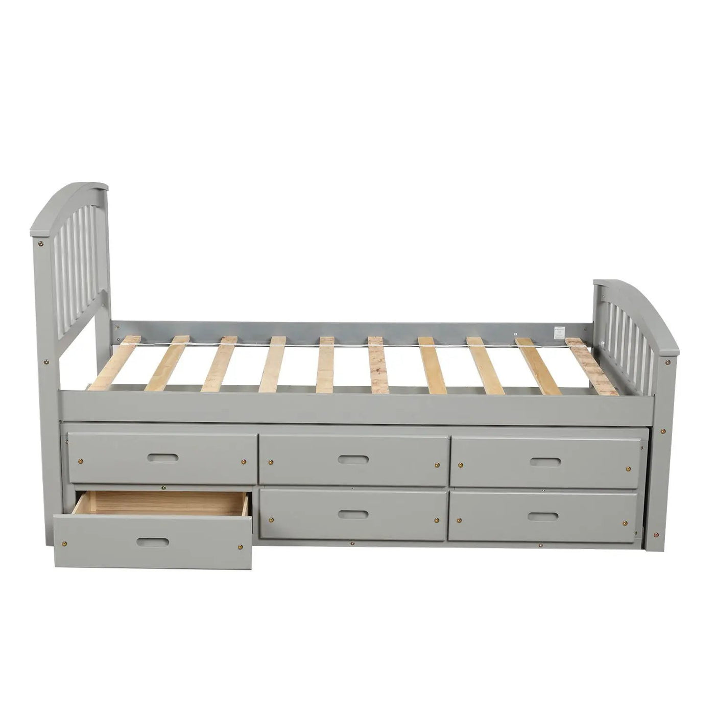 Platform Storage Bed Solid Wood Bed With 6 Drawers by Unique Piece Furniture
