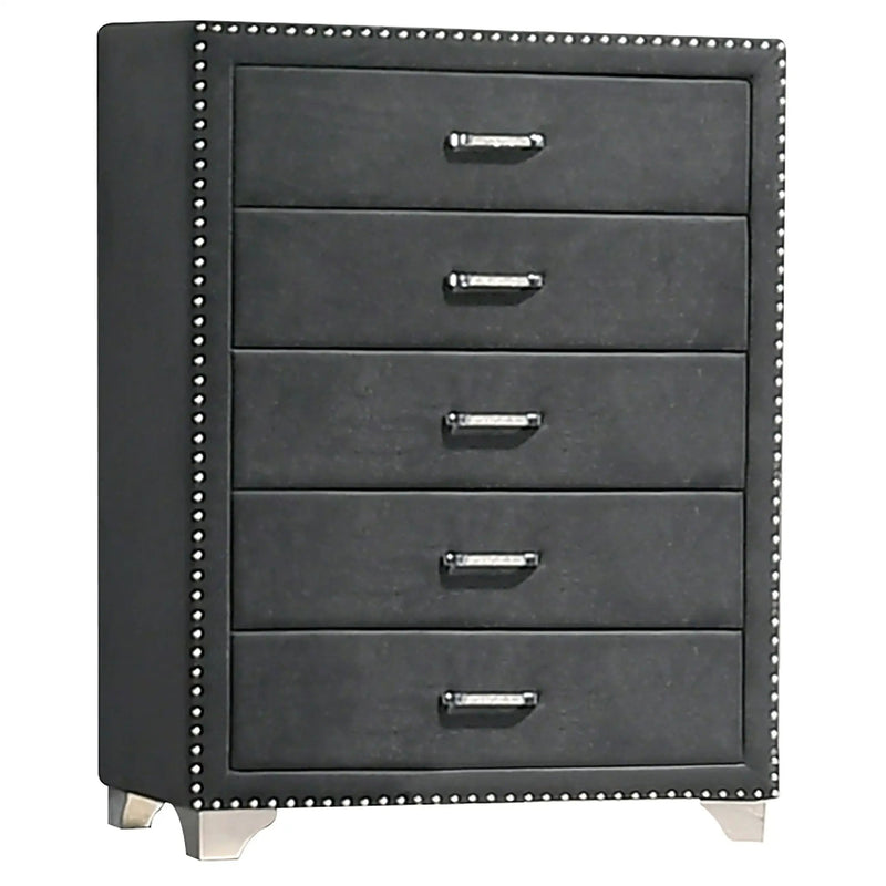 Melody 5-piece California King Bedroom Set Grey by Unique Piece Furniture