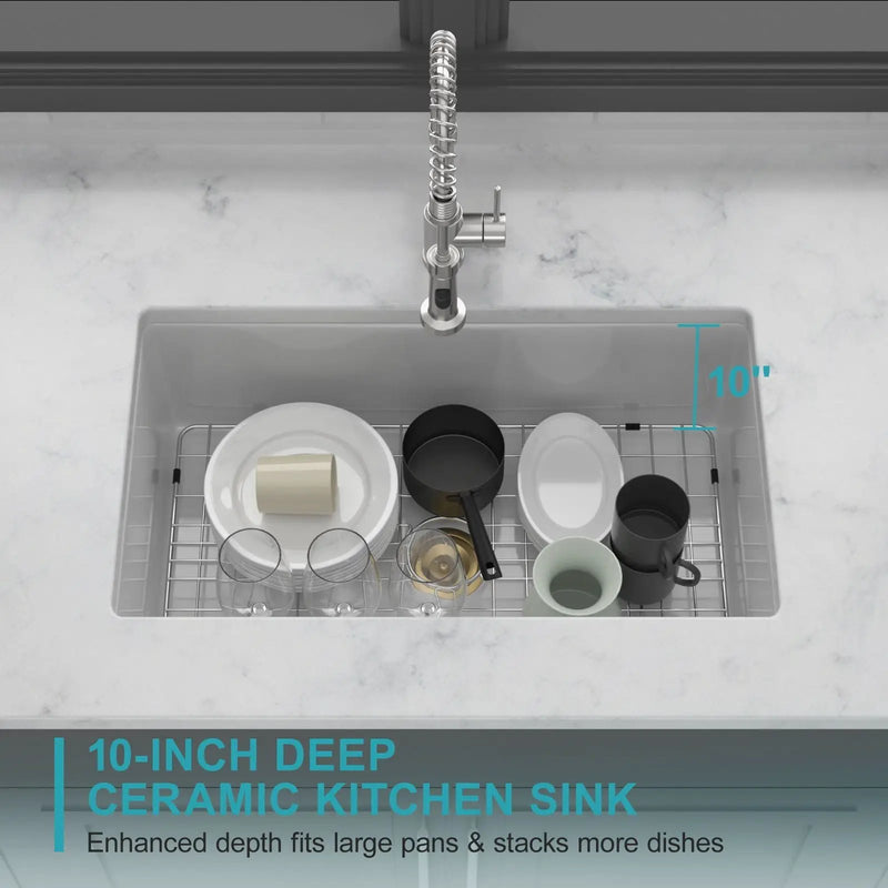 Rectangular Deep Single Bowl Kitchen Sink by HouseOfZazla