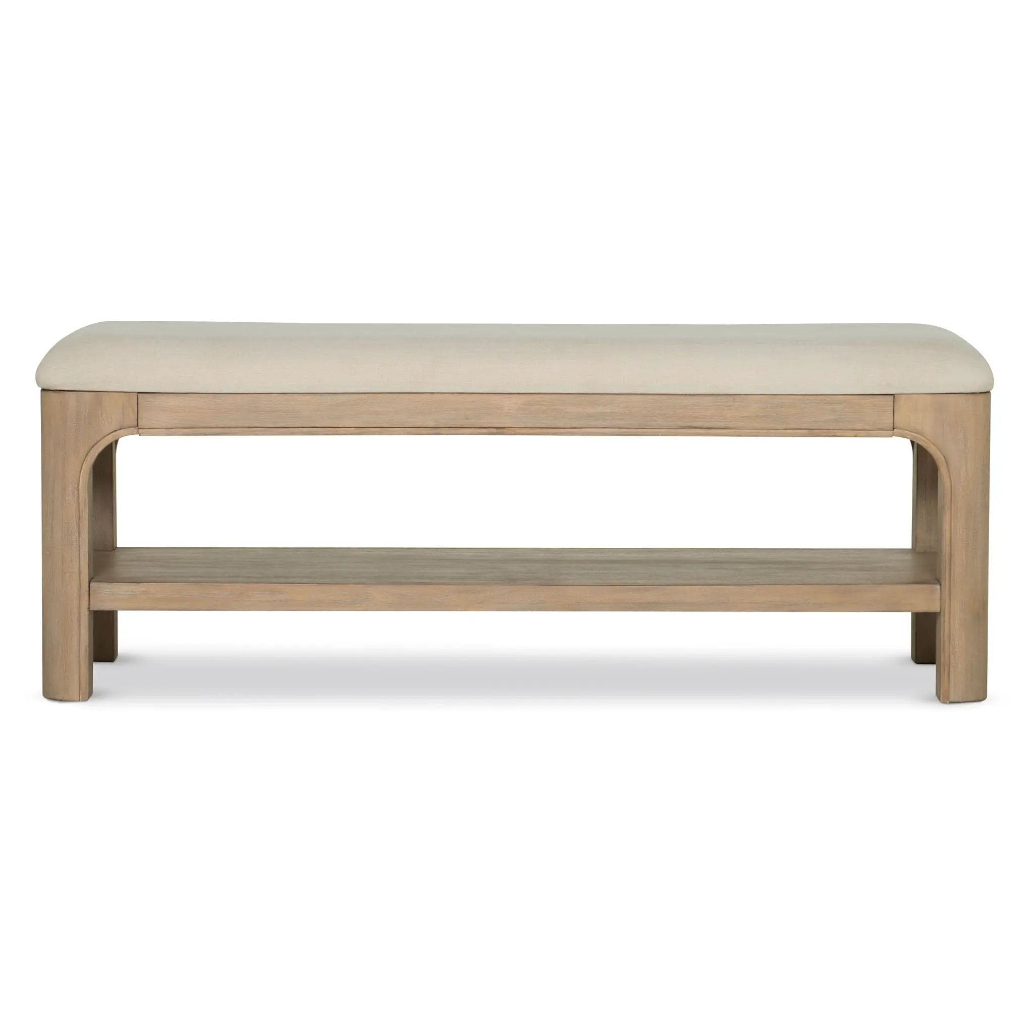 Solano 52-inch Bedroom Bed End Bench Weathered Mango by Unique Piece Furniture