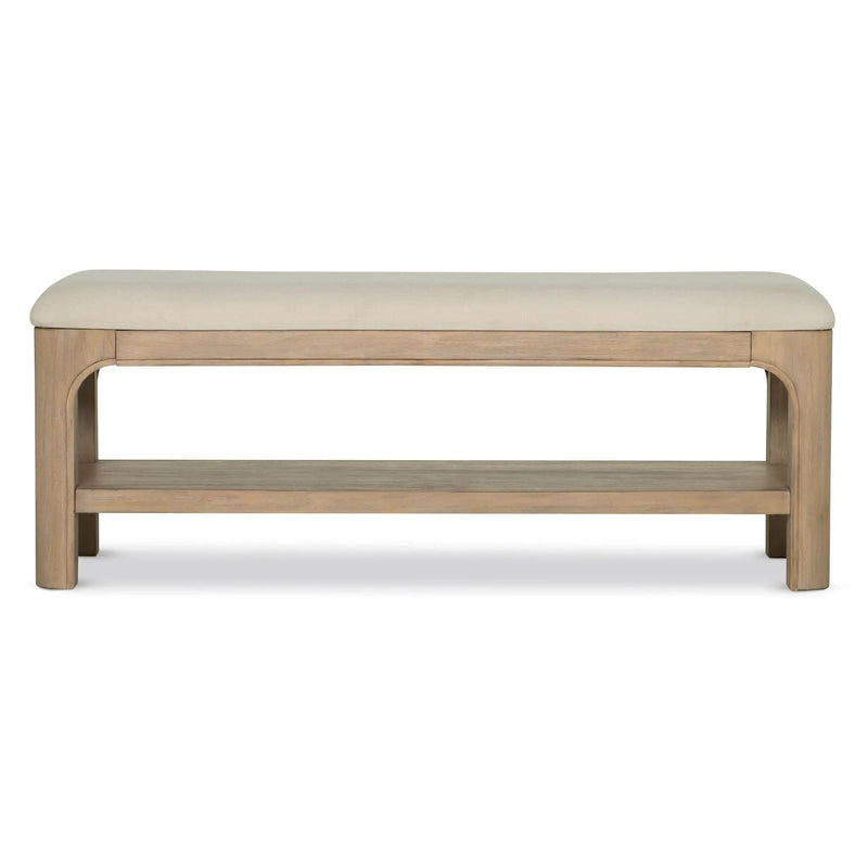 Solano 52-inch Bedroom Bed End Bench Weathered Mango by Unique Piece Furniture