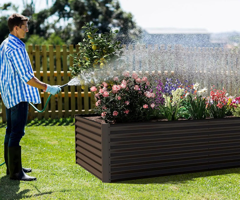 6x3x2 ft Galvanized Raised Garden Bed by HouseOfZazla