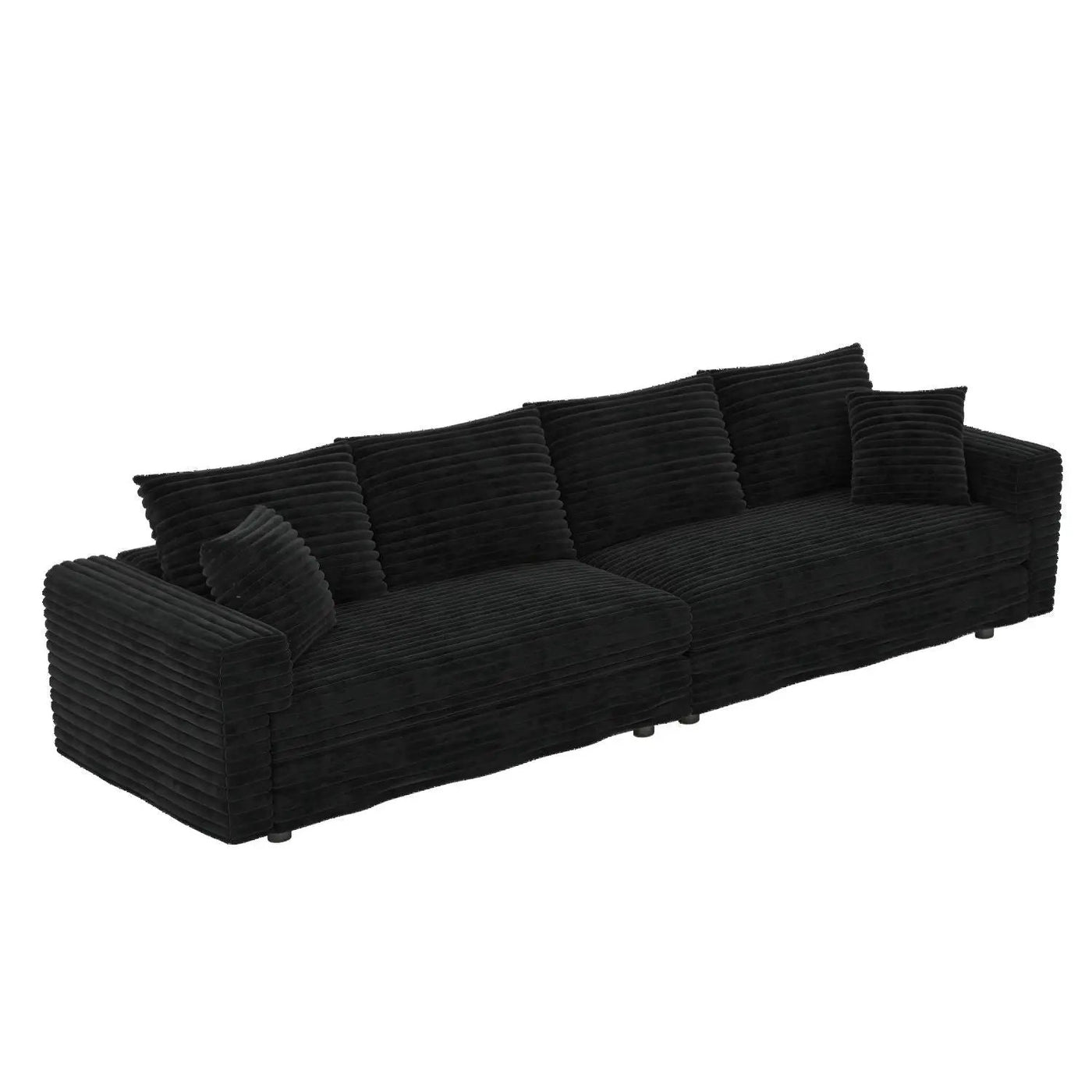 4 Seat Sofa, Deep Seat Couches With Soft Pillows by HouseOfZazla