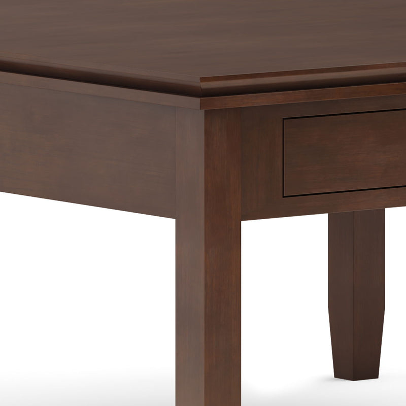 Artisan Square Coffee Table with Drawer - Russet Brown, photo 9 of 11