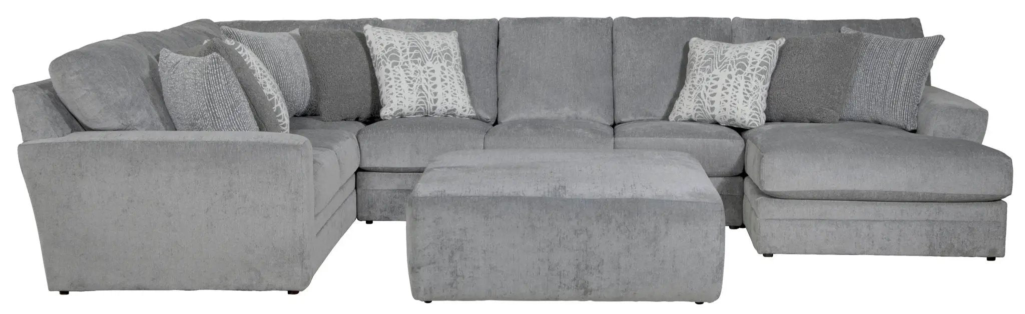 Glacier - Sectional With Cocktail Ottoman by Unique Piece Furniture