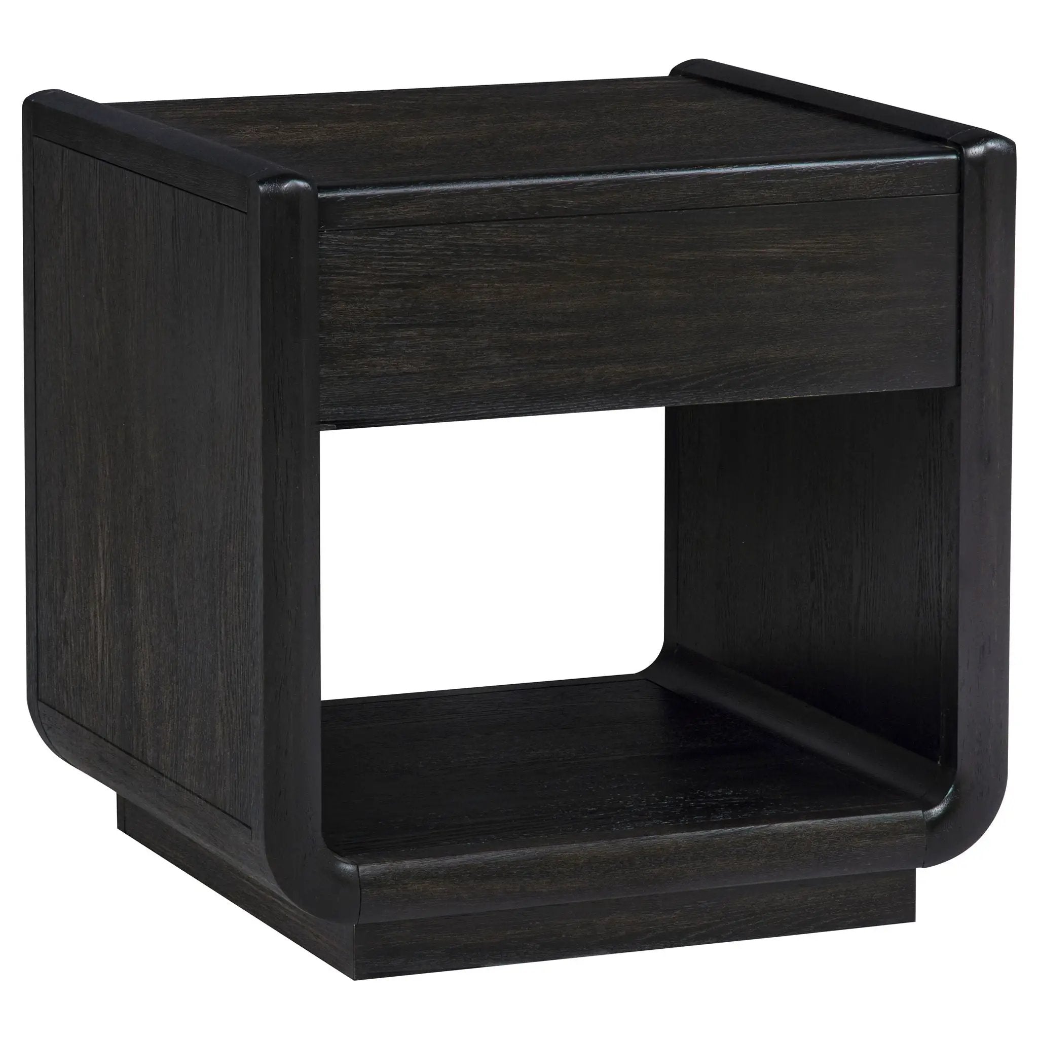 Leandro 3-piece Wood Coffee and End Table Set Burnished Black by Unique Piece Furniture