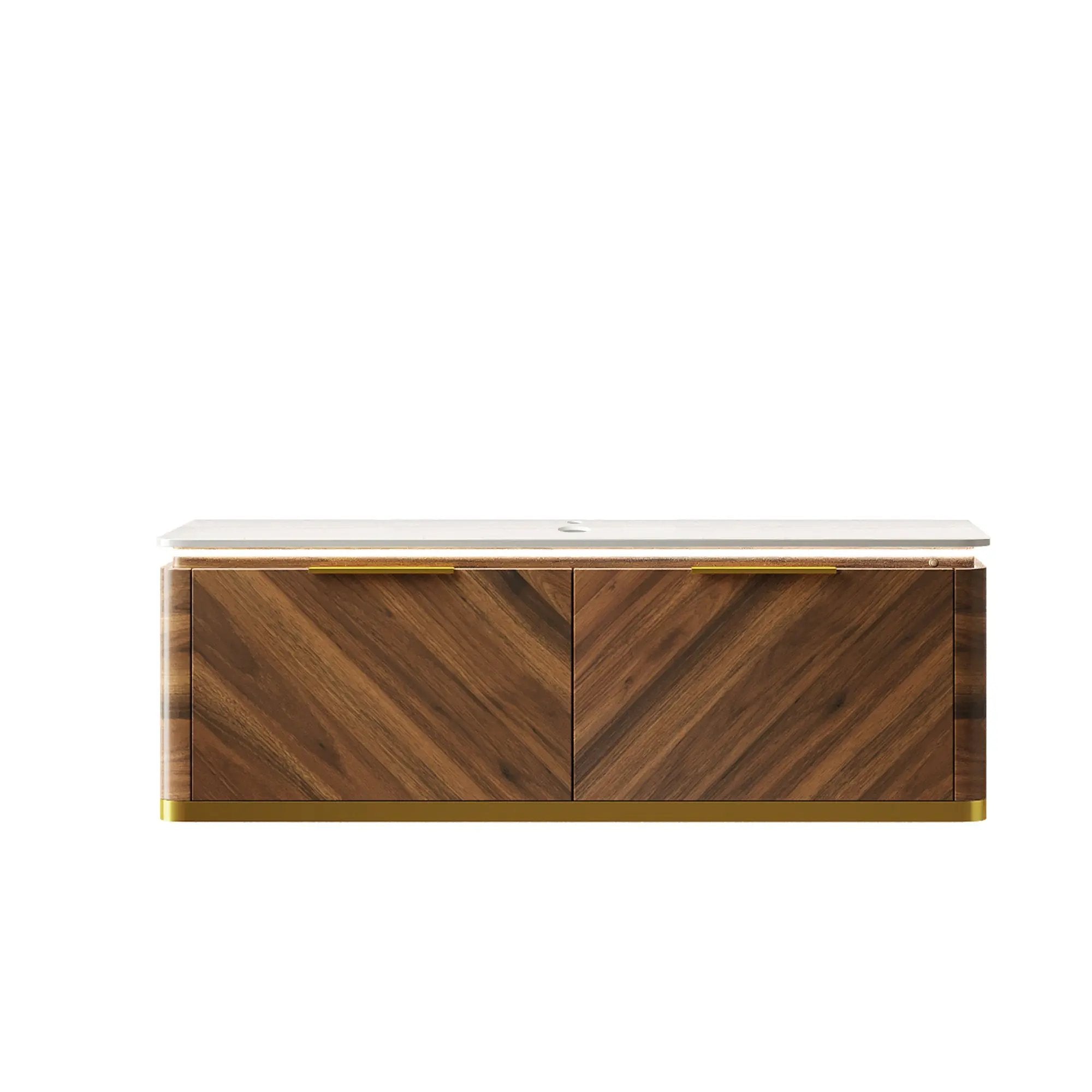 DIPA 48" Wall-Mounted Carrara Bathroom Vanity by HouseOfZazla