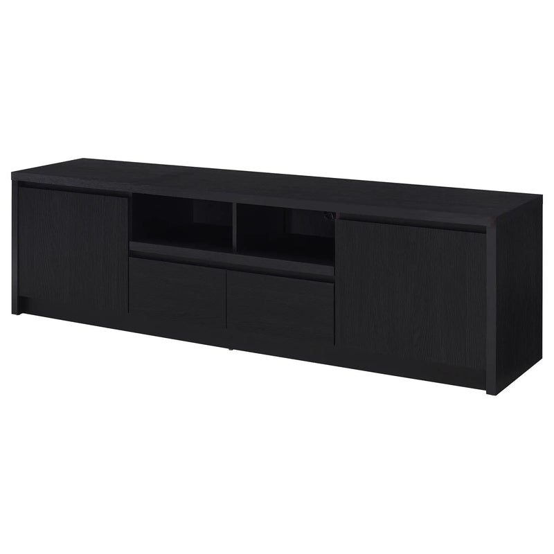 Winfield 78-inch 2-door TV Stand Media Console Black by Unique Piece Furniture
