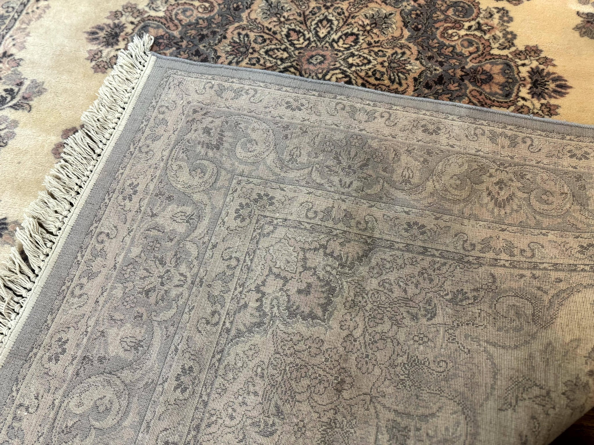 Belgium Power Loomed Wool Rug 6.9 x 9.6, Vintage Oriental Carpet by Jewel Rugs