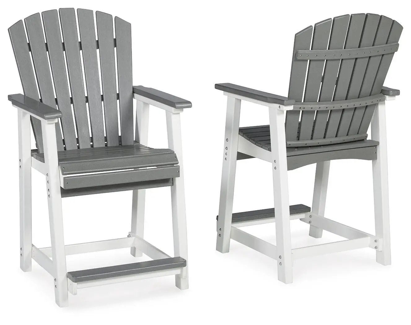 Transville - Barstool (Set of 2) - Gray / White by Unique Piece Furniture