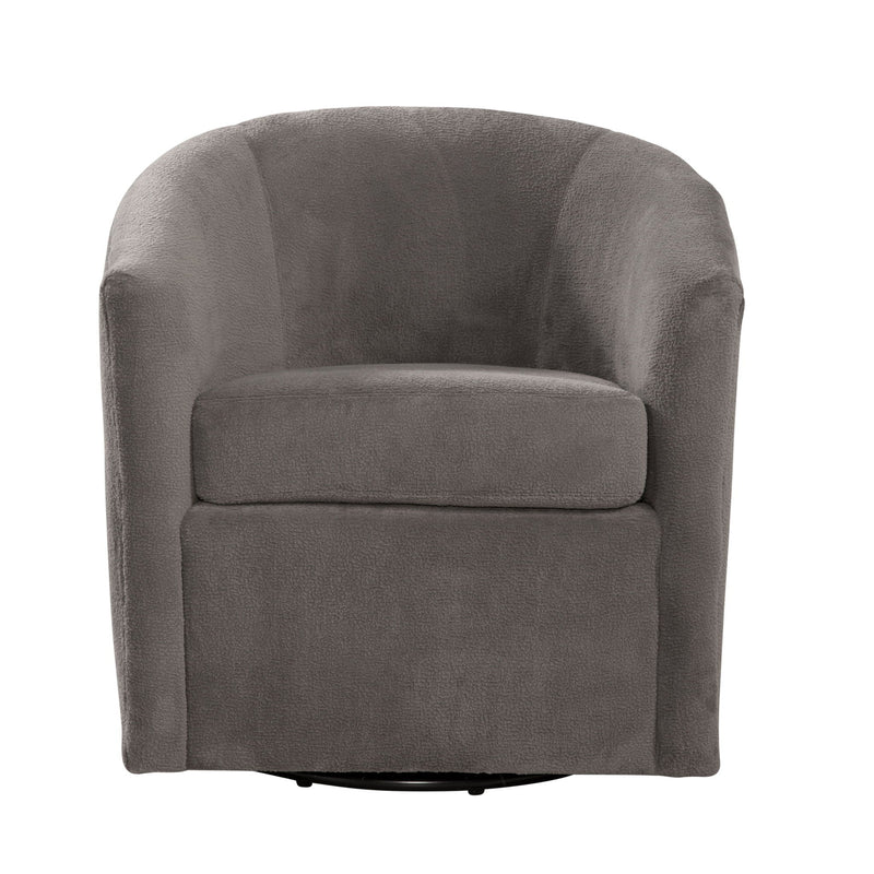 Oaklynn - Barrel Style Swivel Accent Chair by HouseOfZazla