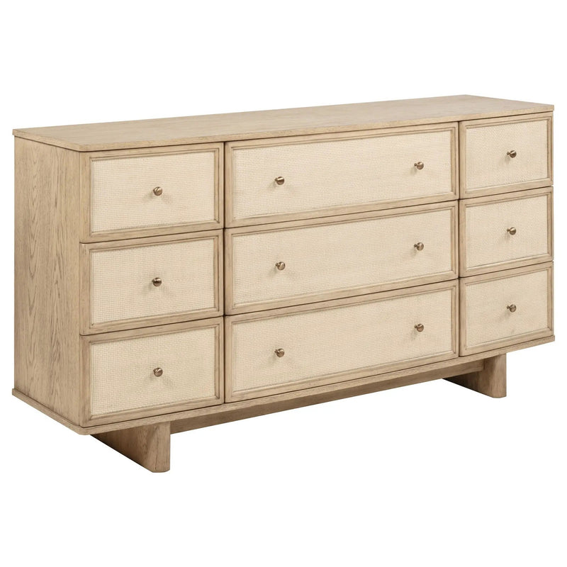 Kailani 4-piece Queen Bedroom Set Beige Oak by Unique Piece Furniture