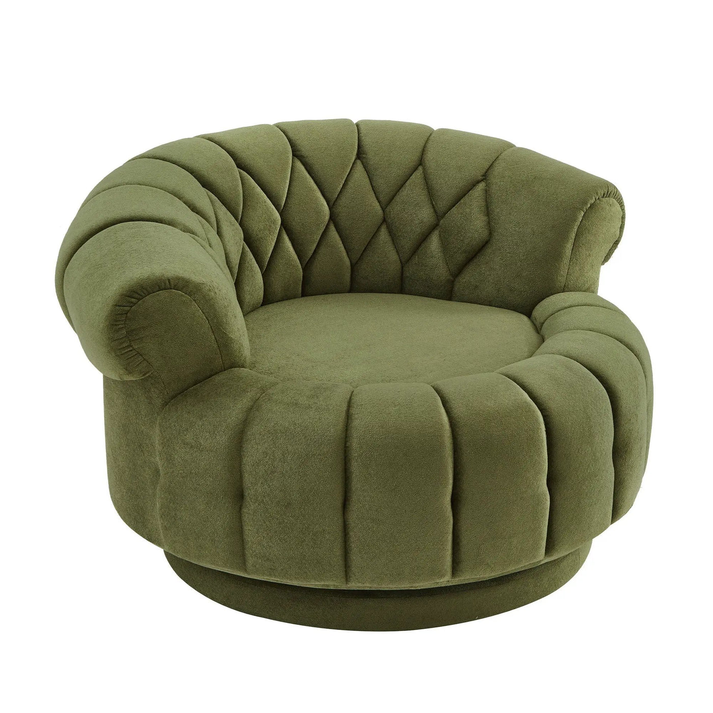 Round Swivel Accent Chair With Rotation by Unique Piece Furniture