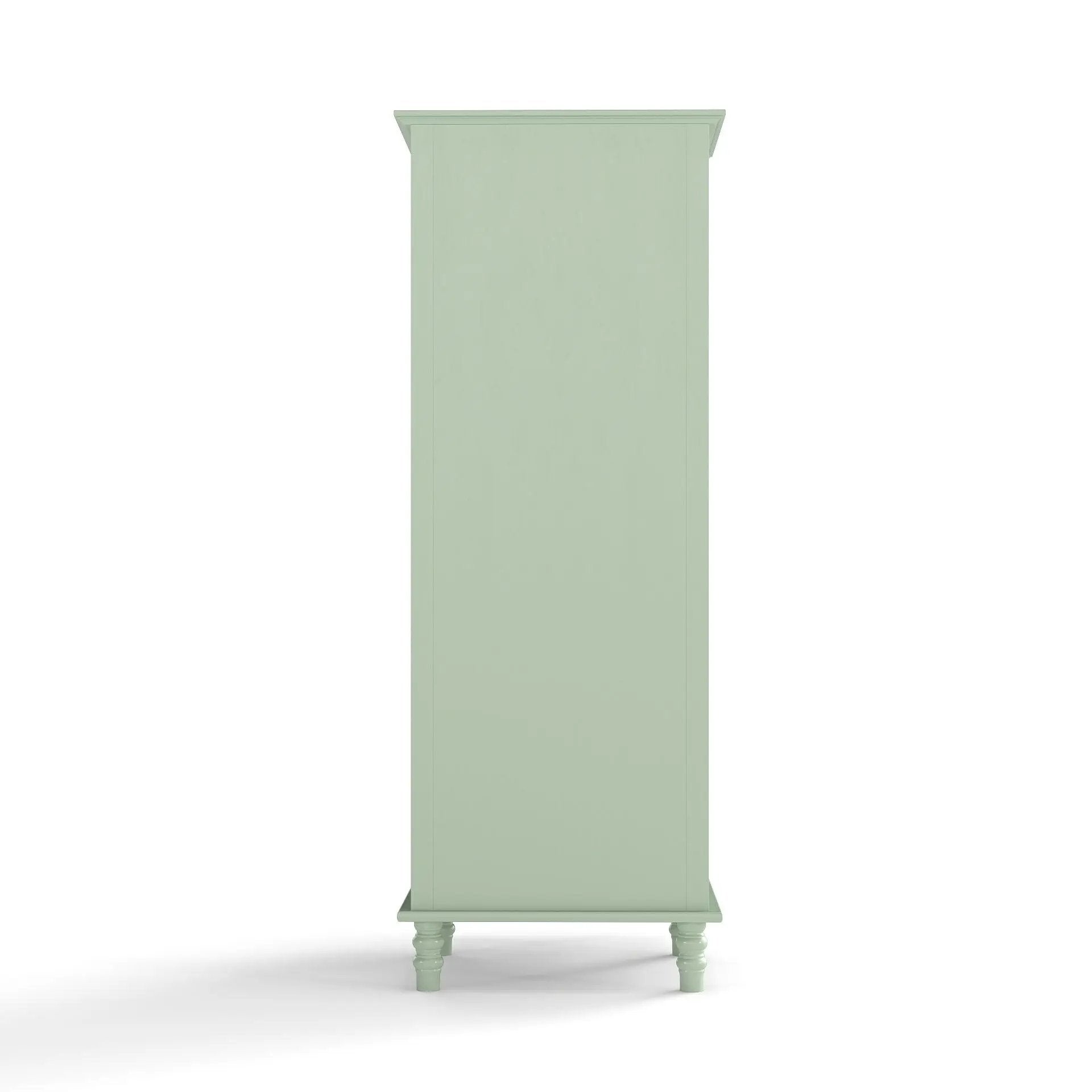 Minimalism Buffet Cabinet With Glass Doors And Double Drawer by HouseOfZazla