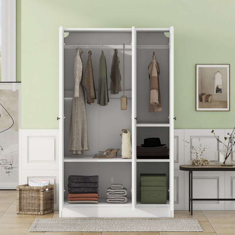 3 Door Shutter Wardrobe With Shelves by HouseOfZazla