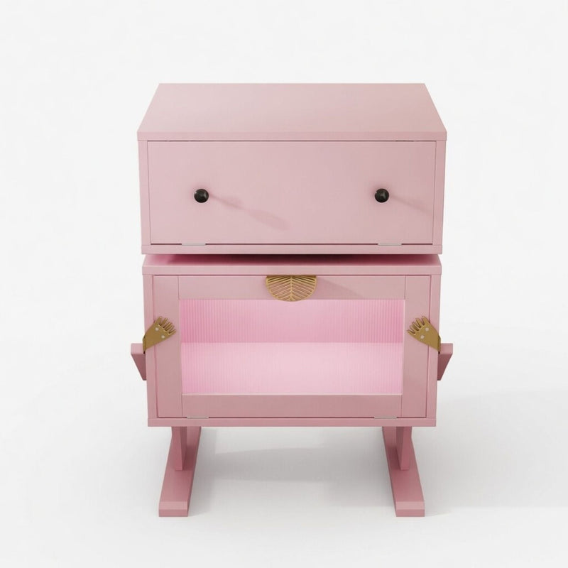 Robot LED Nightstand With 360° Rotating Drawer by HouseOfZazla