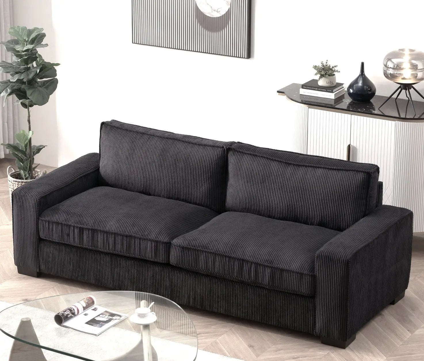 Luxe - Sofa With Sleek Design, Spacious And Comfortable 3 Seater Couch by HouseOfZazla