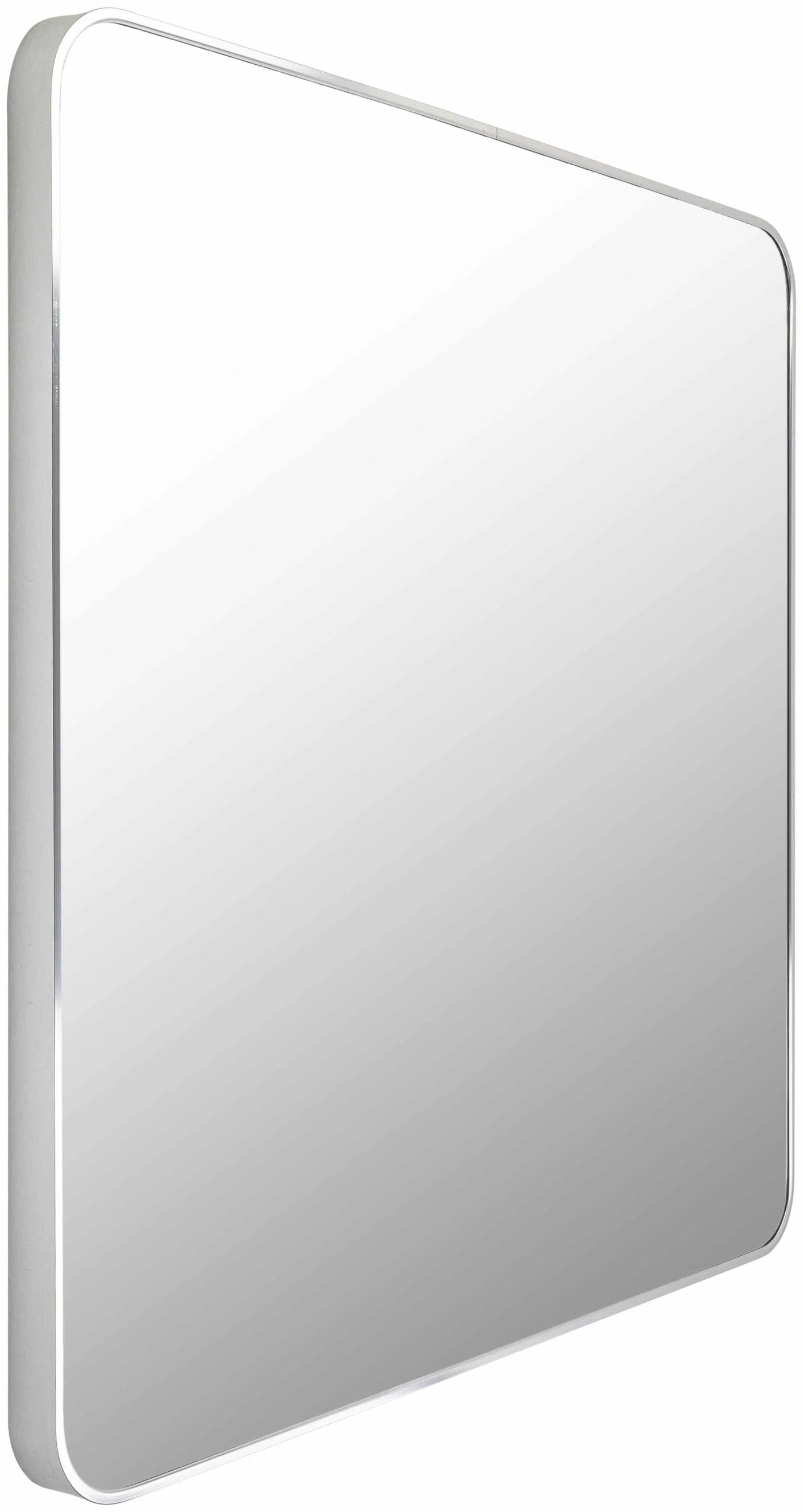 Ockenfels Modern Arched Silver Gray Wall Mirror by Boutique Rugs