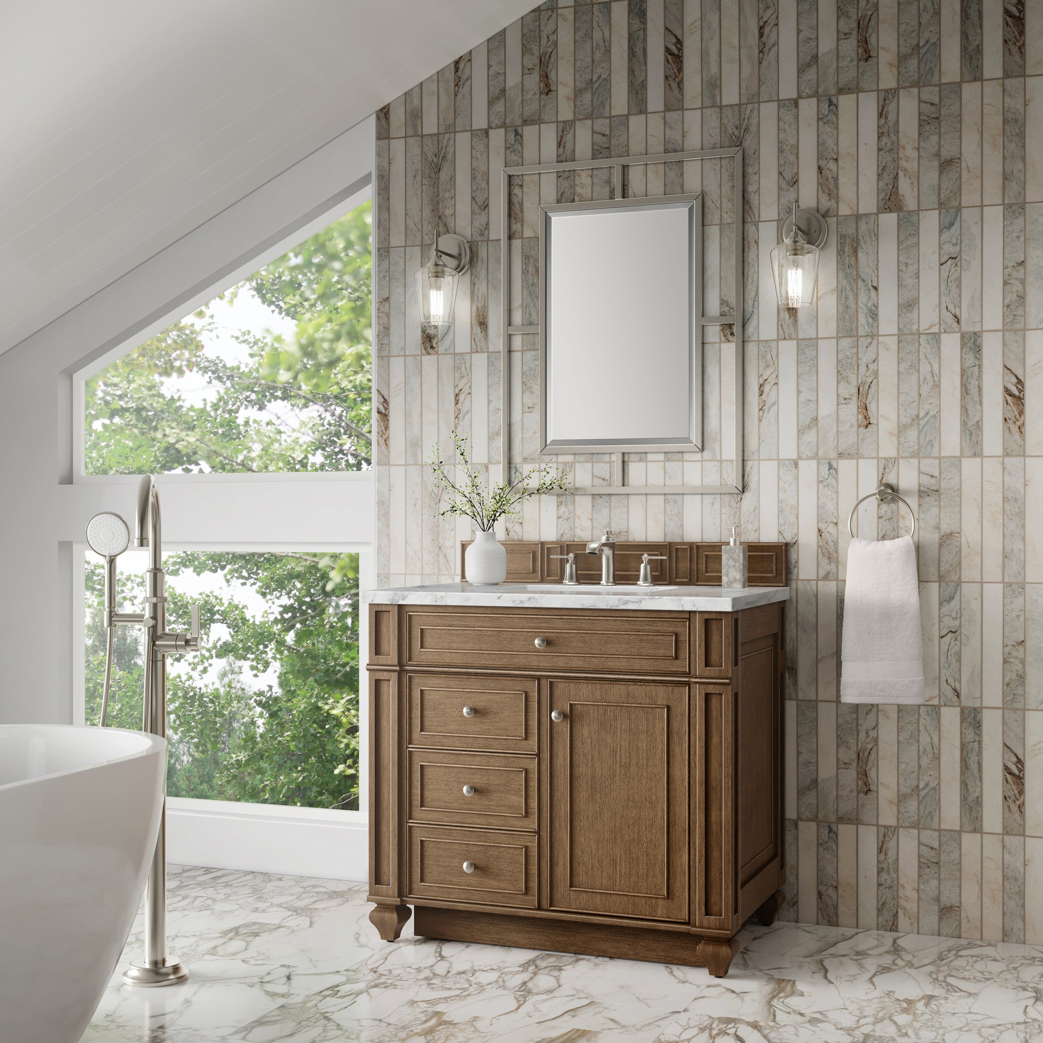 James Martin Bristol 36" Single Bathroom Vanity, Saddle Brown, view 28