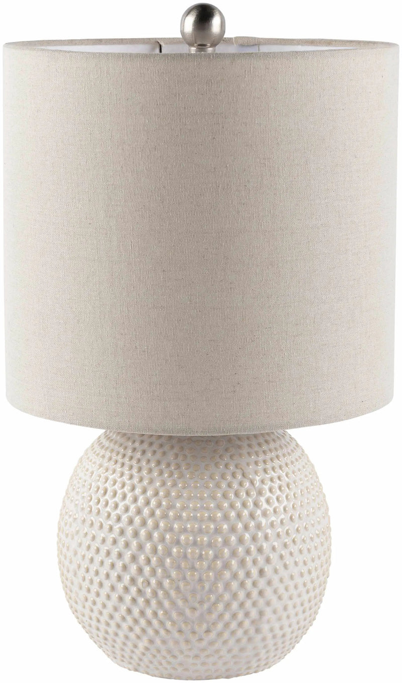 Manaloal Beige Textured Table Lamp by Boutique Rugs