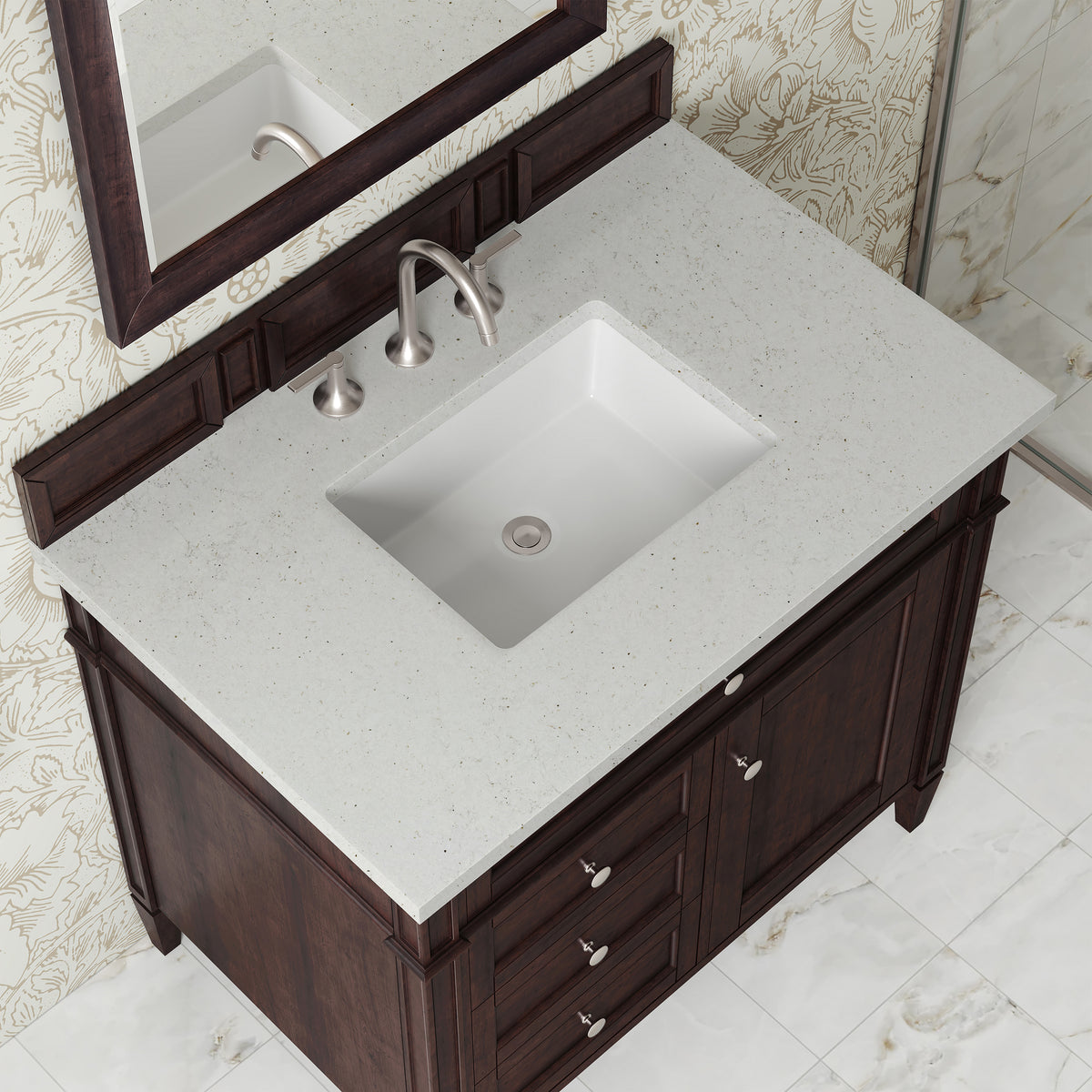 James Martin Brittany 36" Single Bathroom Vanity, Burnished Mahogany, view 20