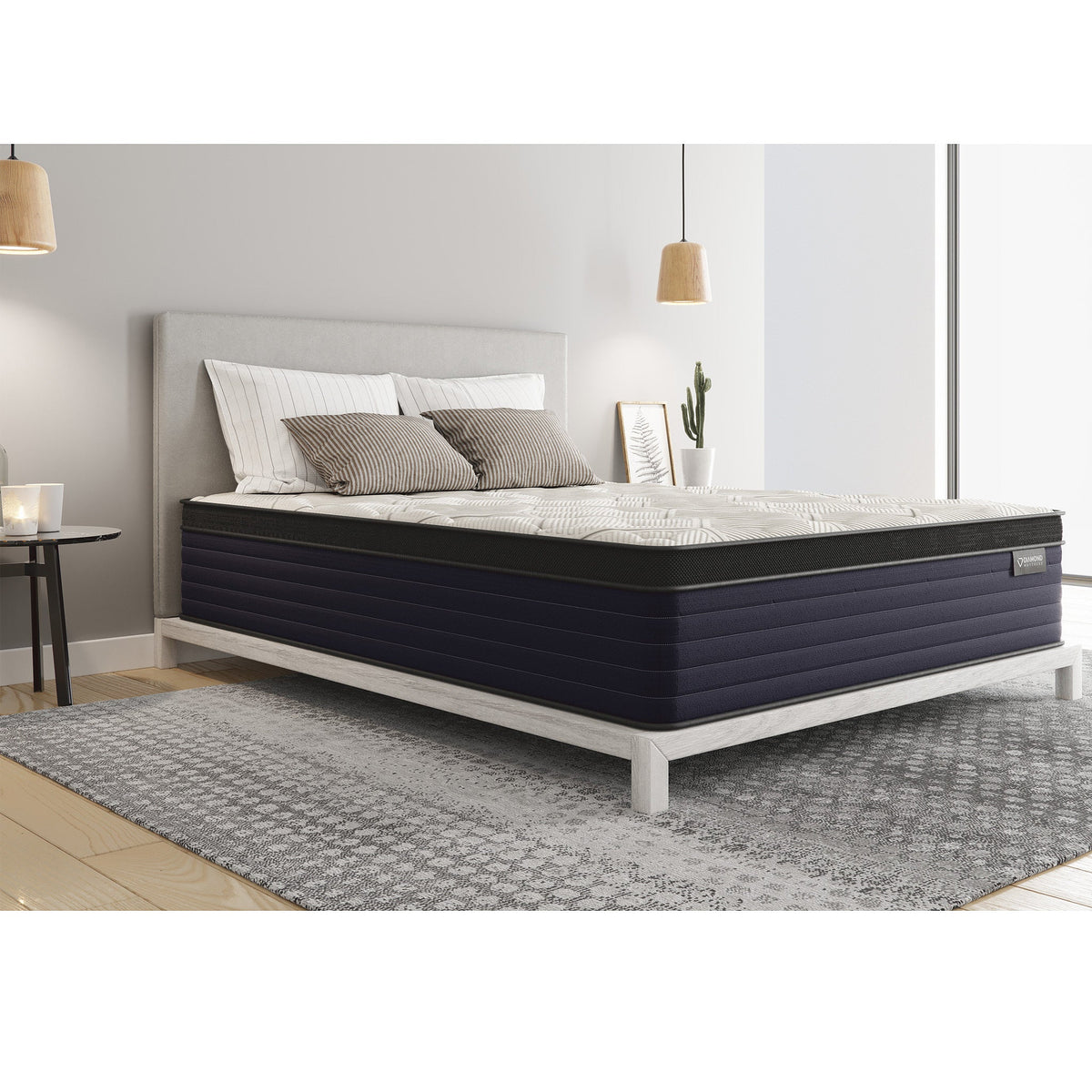 Twin XL Memory Foam Hybrid Mattress with Copper Cooling - Firm 14"